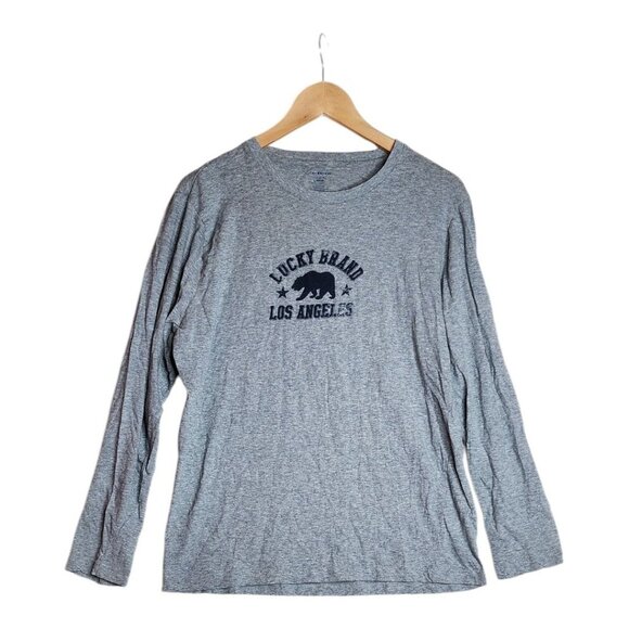 Lucky Brand Men's Long Sleeve Shirt size‎ Large Gray - Picture 1 of 6